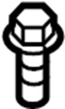 View W713933S439 Hood Hinge Bolt Full-Sized Product Image