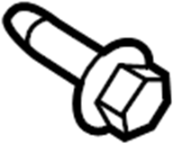 View W711006S439 Fender Liner Bolt. Screw. Wheel Well Liner Bolt.  Full-Sized Product Image