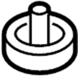 View 7C3Z1000155A Body Mount Cushion (Front, Lower) Full-Sized Product Image