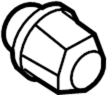 View 2C2Z1012AA Wheel Lug Nut Full-Sized Product Image