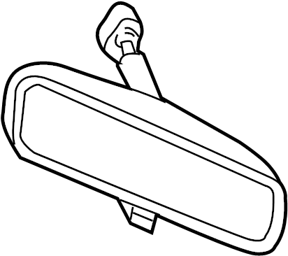 View DU5Z17700L Interior Rear View Mirror (Rear) Full-Sized Product Image