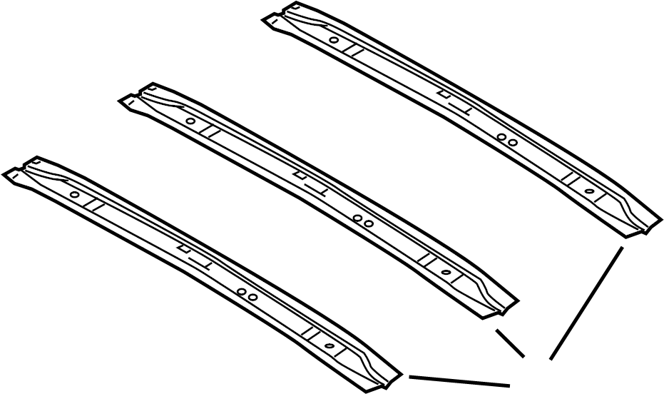 View 8C3Z2850244A Roof Panel Reinforcement (Front, Rear) Full-Sized Product Image