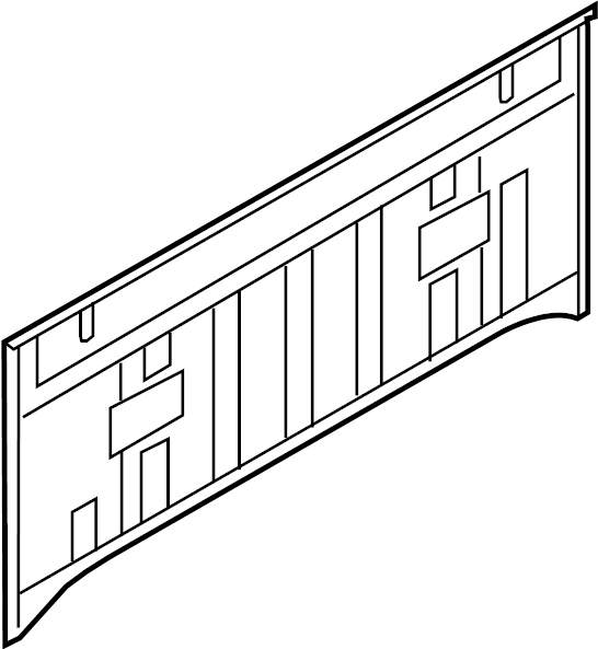 View 7C3Z2540300A Truck Cab Back Panel Full-Sized Product Image