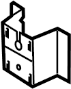 View 7C3Z2522686A Truck Cab Back Panel Bracket Full-Sized Product Image