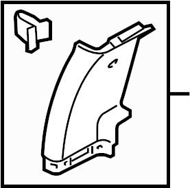 View BC3Z26278D13AB Body C-Pillar Trim Panel (Upper) Full-Sized Product Image