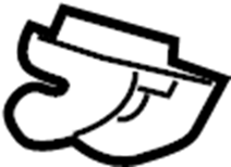 View BC3Z2529024AC Coat Hook Full-Sized Product Image
