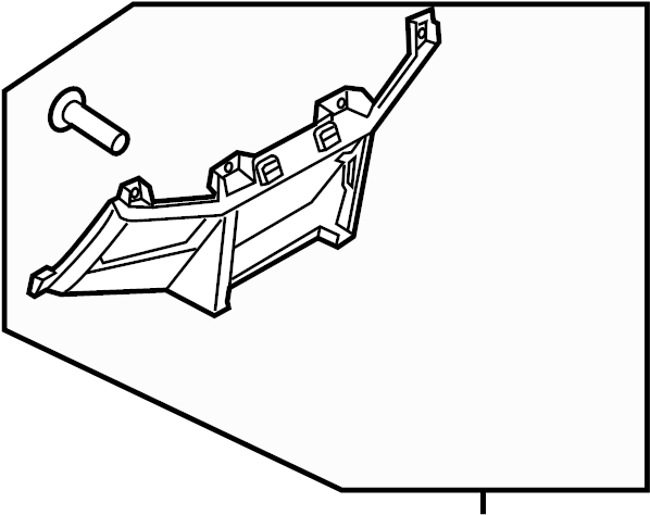 View BC3Z2504608CB Instrument Panel Trim Panel (Lower) Full-Sized Product Image