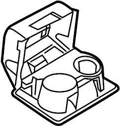 View 8C3Z2513562AF Instrument Panel Cup Holder Full-Sized Product Image