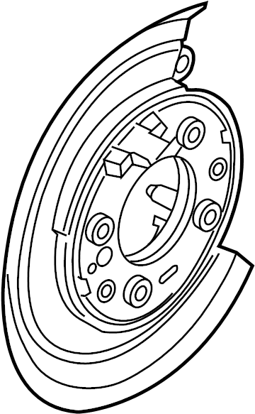 View DC3Z2B637B Brake Backing Plate Full-Sized Product Image