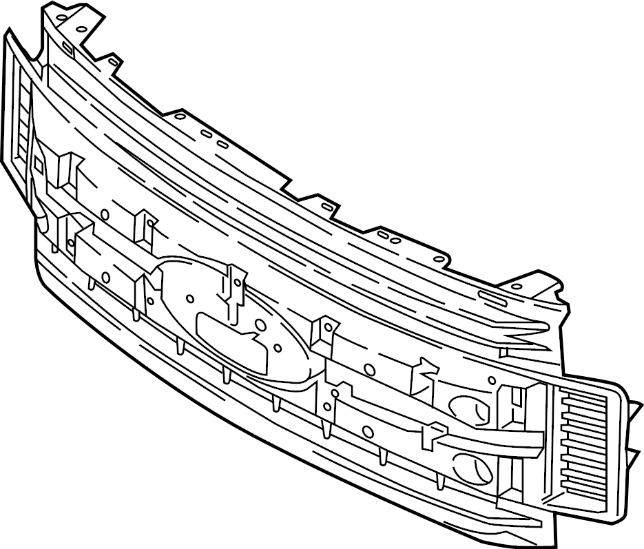 View JC3Z8200FB Grille (Lower) Full-Sized Product Image