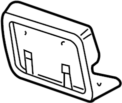 View 5C3Z17A385AA License Plate Bracket Full-Sized Product Image