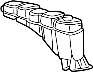 View AC3Z8A080A Engine Coolant Reservoir Full-Sized Product Image