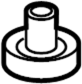 View 6C3Z1000154AA Body Mount Cushion (Front, Upper) Full-Sized Product Image