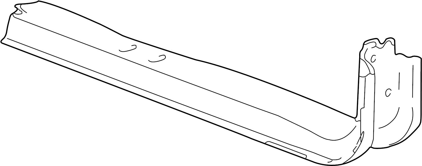 View 4C3Z6A023BB Transmission Crossmember Full-Sized Product Image