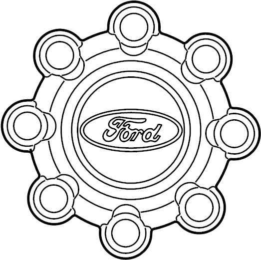 View 5C3Z1130KA Wheel Cap Full-Sized Product Image