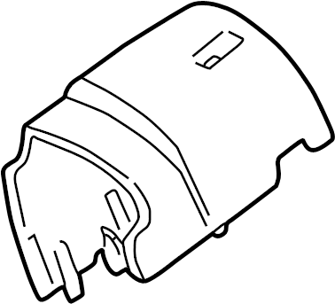 View YC3Z3530BB Steering Column Cover (Upper) Full-Sized Product Image