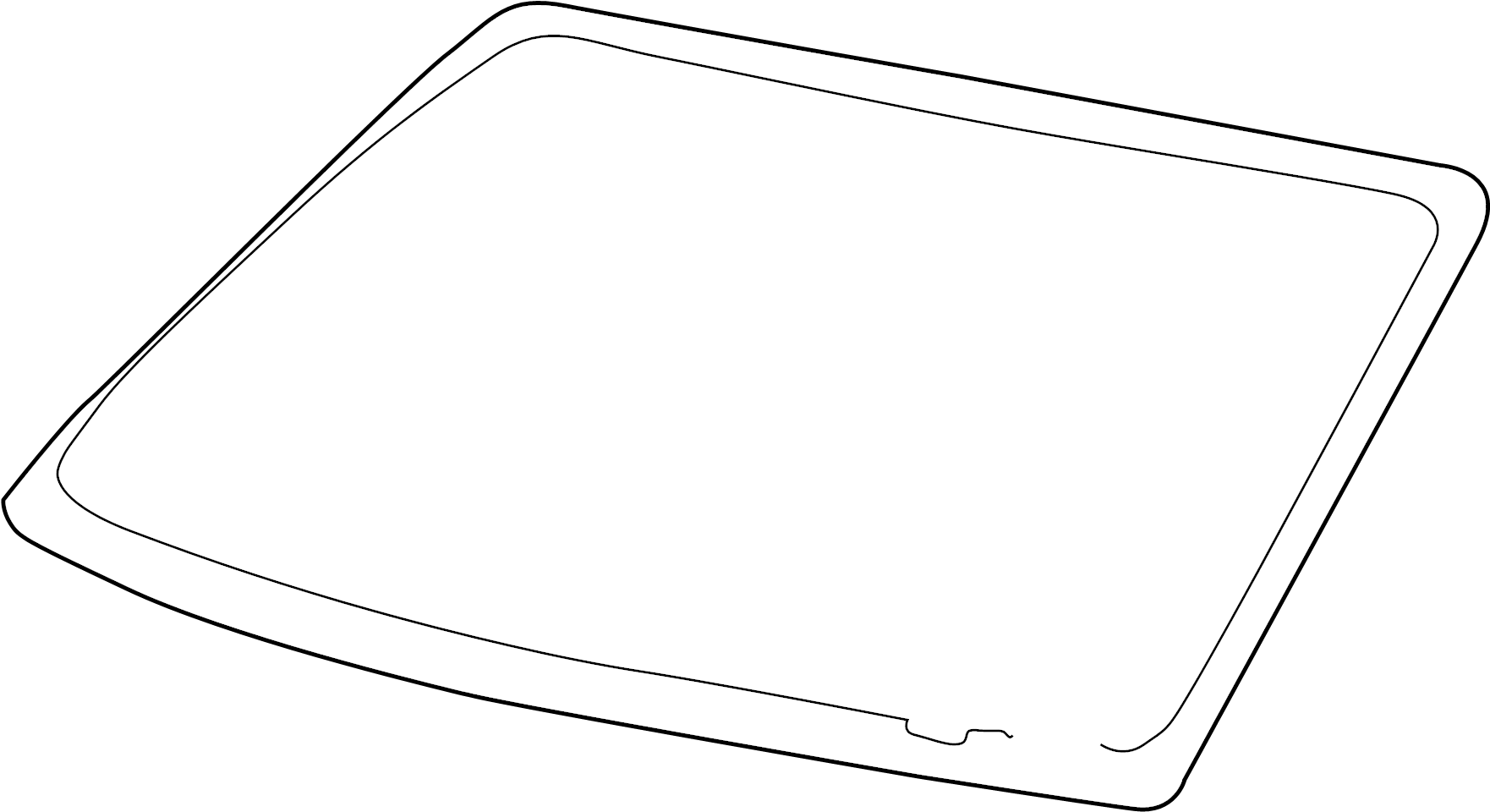 View F81Z2503100AB Windshield Full-Sized Product Image
