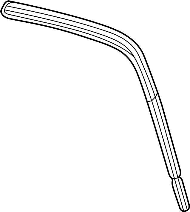 View 9C3Z2851222A Roof Panel Weatherstrip (Upper) Full-Sized Product Image