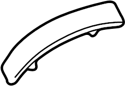 View 1C3Z2851729AAPTM Roof Molding (Upper) Full-Sized Product Image