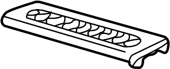 View 6C3Z2613228AAA Liftgate Trim Scuff Plate Full-Sized Product Image