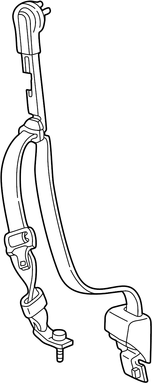 View 1C3Z28611B09AAD Seat Belt Lap and Shoulder Belt Full-Sized Product Image