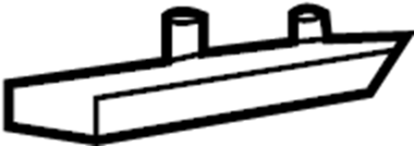 View 1L2Z17E814AA Bumper Cover Bracket (Upper) Full-Sized Product Image