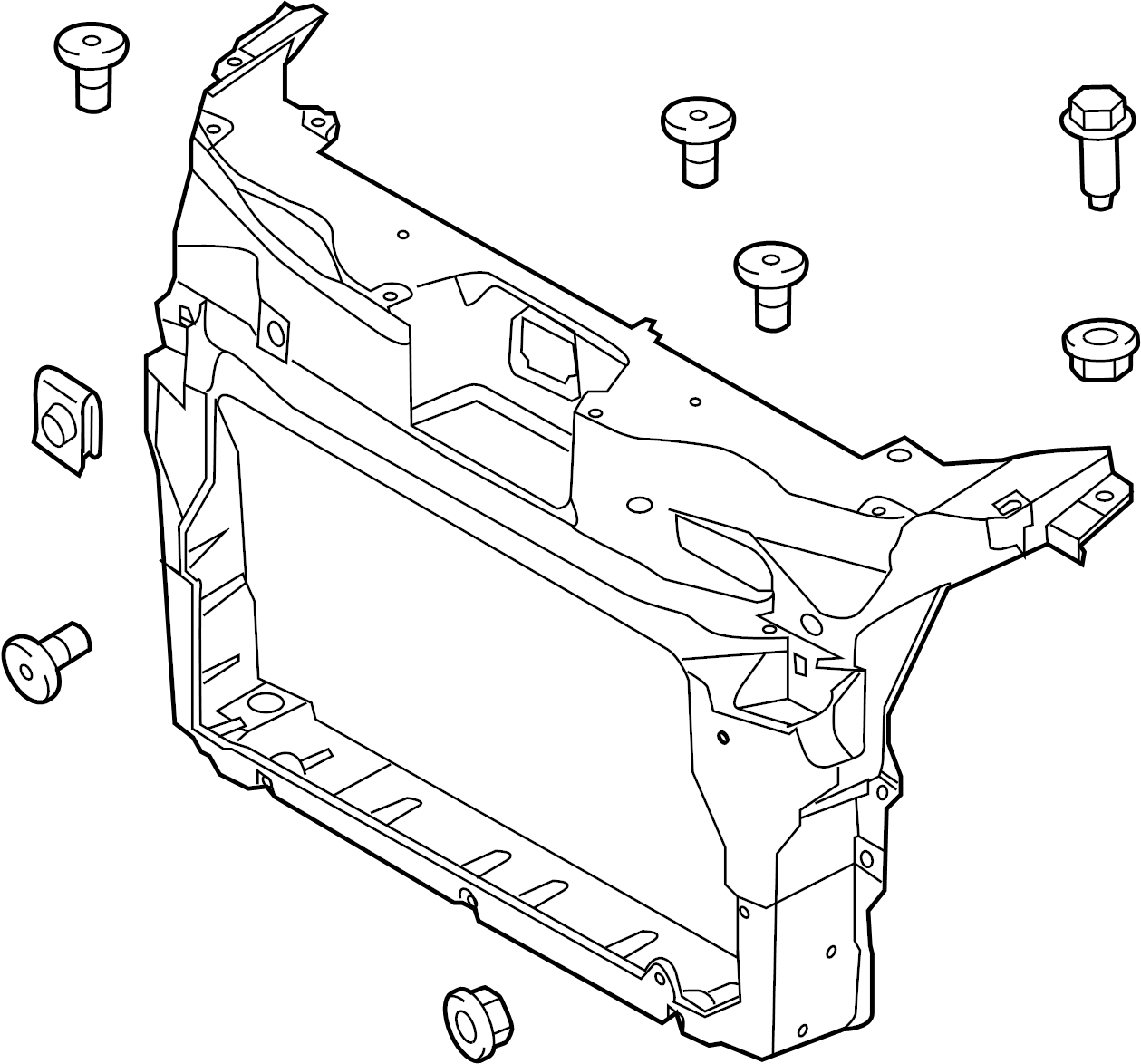 View BB5Z16138A Radiator Support Panel (Front, Upper, Lower) Full-Sized Product Image