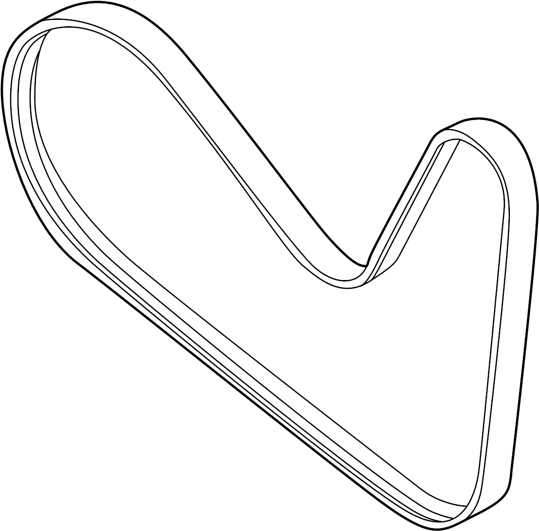 View BT4Z8620A Accessory Drive Belt Full-Sized Product Image
