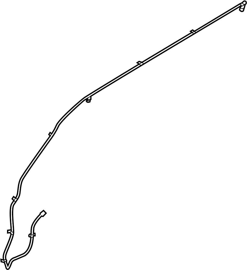 View BB5Z17A605A Windshield Washer Hose (Upper) Full-Sized Product Image