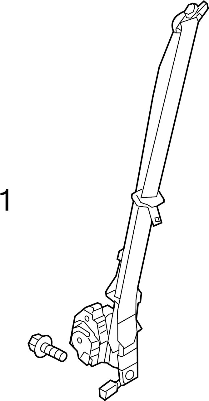 View W714074S900 Seat Belt Lap and Shoulder Belt Bolt (Lower) Full-Sized Product Image