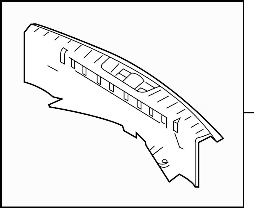 View EB5Z7842624DB Liftgate Trim Scuff Plate (Rear, Lower) Full-Sized Product Image
