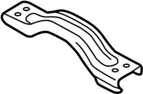 View BB5Z5A204A Exhaust System Hanger Bracket (Front) Full-Sized Product Image