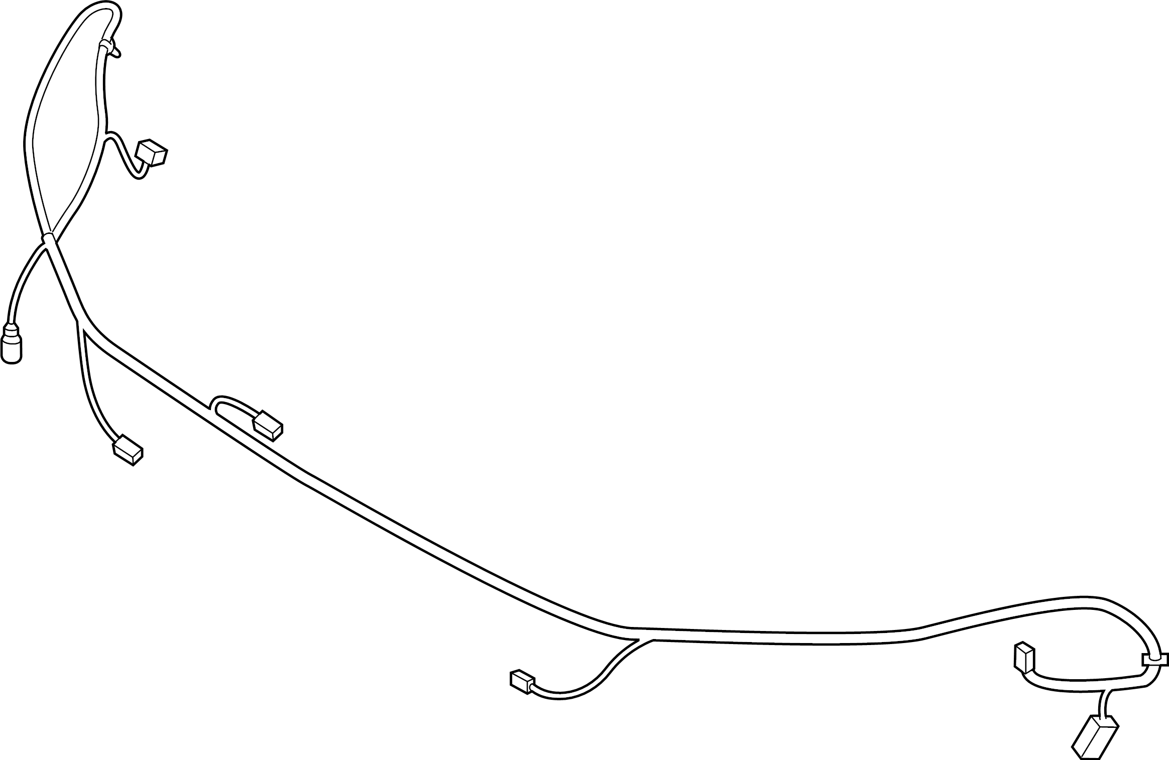 View JB5Z15K867B Parking Aid System Wiring Harness Full-Sized Product Image