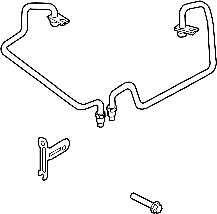 View DB5Z7R081S Automatic Transmission Oil Cooler Tube Full-Sized Product Image