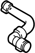 View DB5Z8N029C Hose. Coolant. Engine. Overflow. Water. Outlet.  Full-Sized Product Image