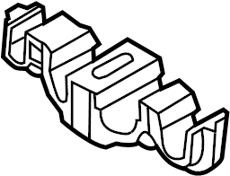 View FB5Z18N332A A/C Refrigerant Line Clip Full-Sized Product Image