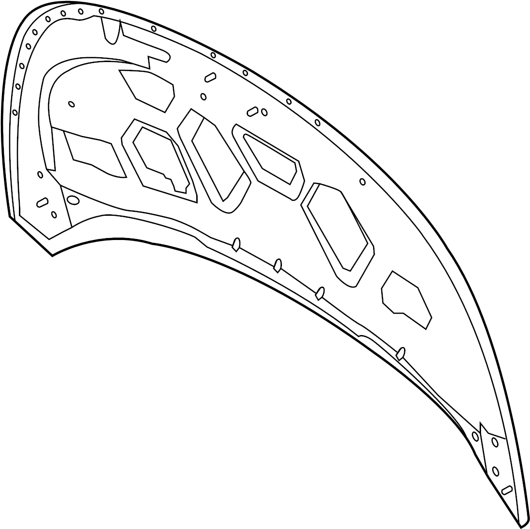View FB5Z16612A Hood Panel Full-Sized Product Image