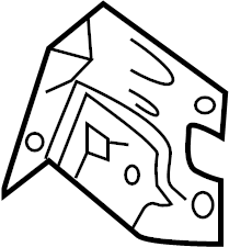 View BB5Z16A142A Fender Bracket (Front, Rear, Lower) Full-Sized Product Image