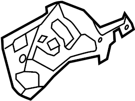 View BB5Z3C071A Fender Insulator (Rear) Full-Sized Product Image