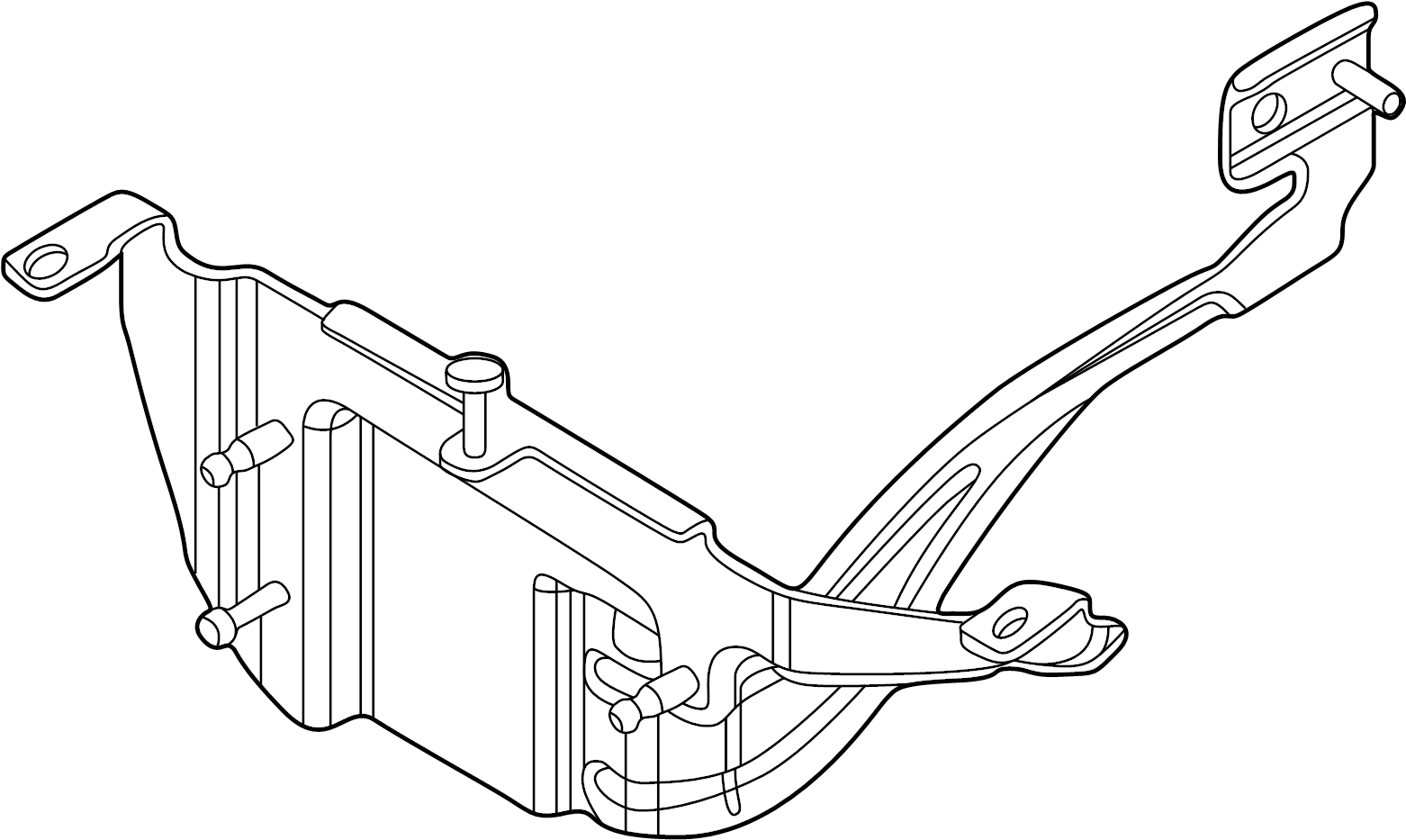 View GB5Z14C022AA Cruise Control Distance Sensor Bracket Full-Sized Product Image