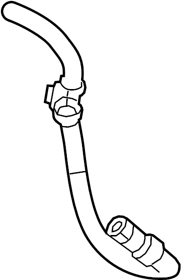 View FB5Z6A715B Engine Coolant Hose Full-Sized Product Image