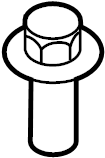 View W505277S439 Suspension Stabilizer Bar Bracket Bolt (Upper) Full-Sized Product Image