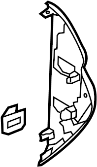 View BB5Z7804481AB Instrument Panel Side Cover (Upper) Full-Sized Product Image