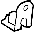 View 8A8Z74638A74AE Seat Latch Cover (Lower) Full-Sized Product Image