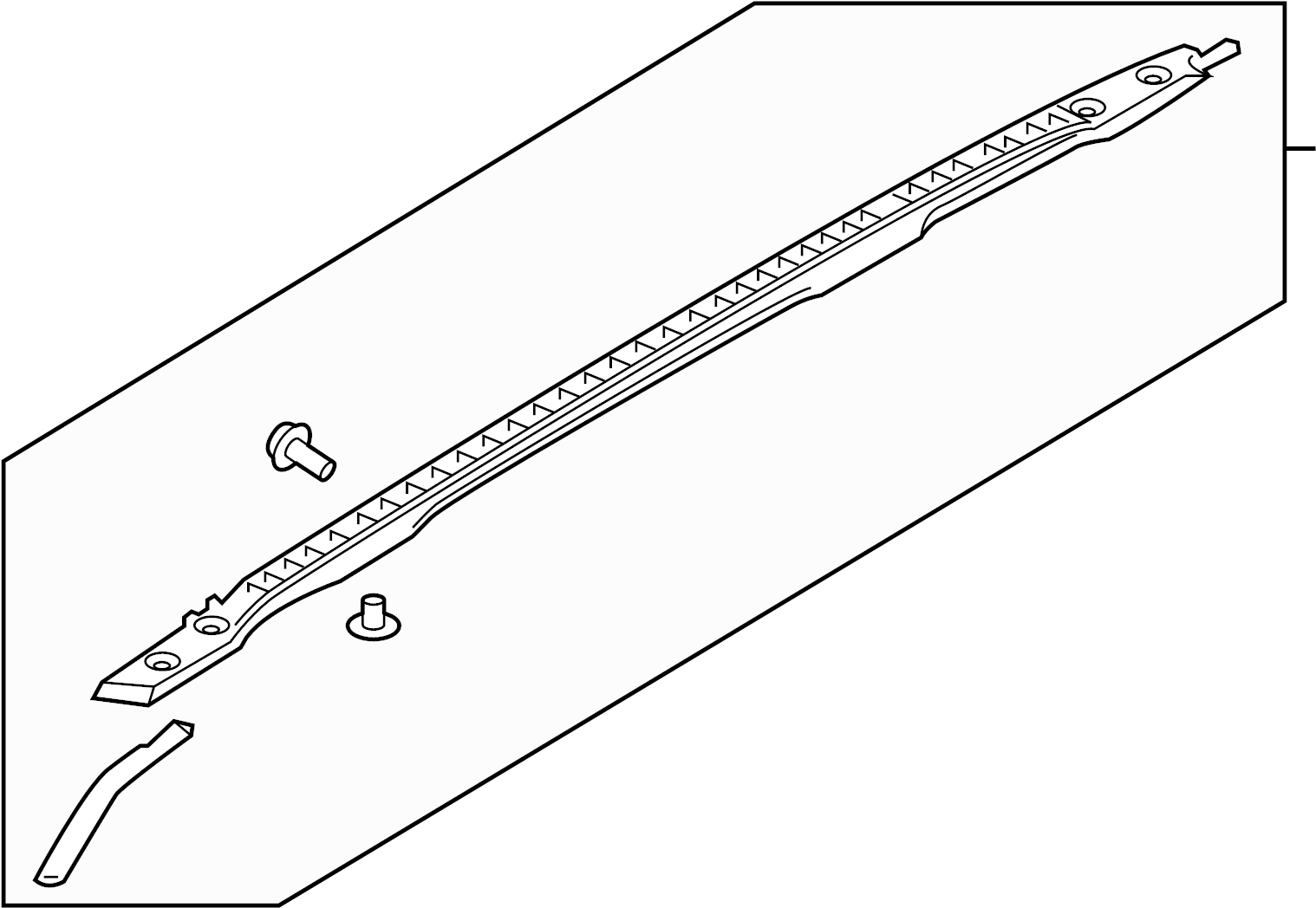View FB5Z7855114AD Roof Luggage Carrier Side Rail Full-Sized Product Image