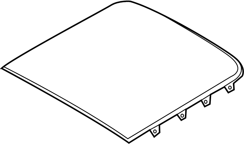 View BB5Z78500A18B Sunroof Glass (Rear) Full-Sized Product Image