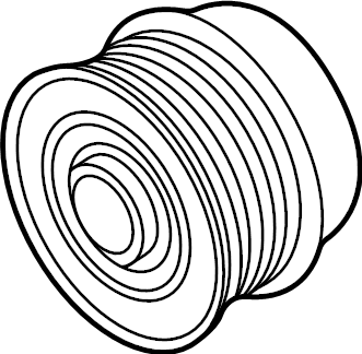 View L1MZ10344A Alternator Pulley Full-Sized Product Image