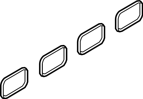 View CJ5Z9439A Gasket. Manifold. Intake. (Upper) Full-Sized Product Image