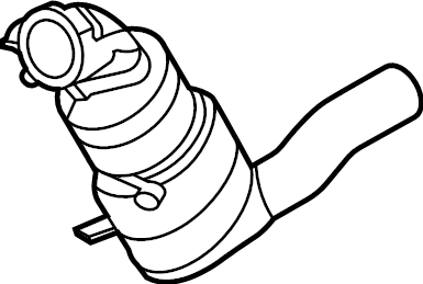 View M1MZ5E213W Catalytic Converter Full-Sized Product Image