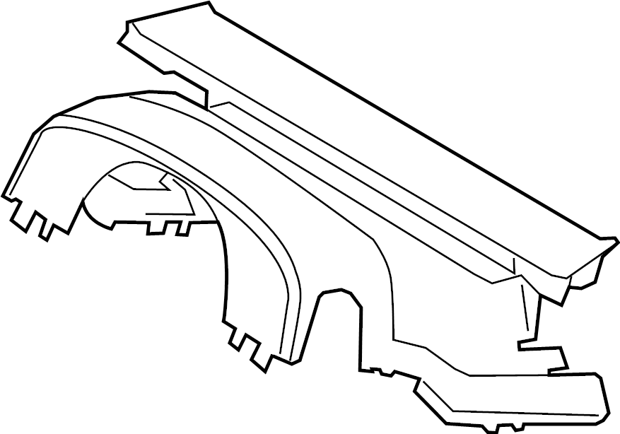 View LB5Z3530BF Steering Column Cover (Upper) Full-Sized Product Image